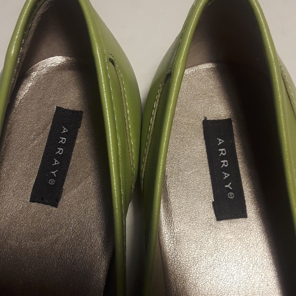 Size 7 S. Array Fredom Square Toe Leather Loafers. - image 7